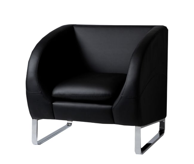 Milla lounge stol, sort