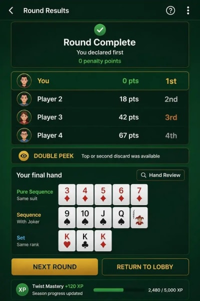 SPIN RUMMY screenshot 3 - gameplay preview