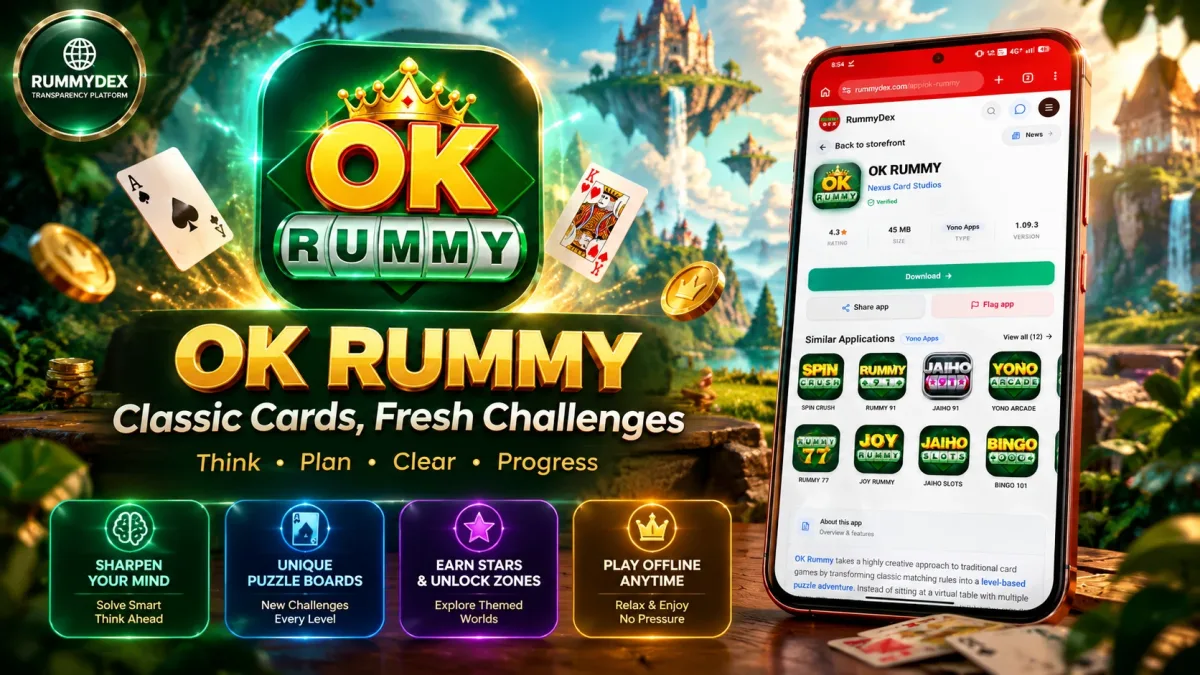 OK Rummy App : Gameplay & Features main cover article image