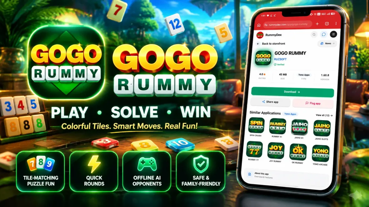 GOGO Rummy Review: Tile Mechanics & Solo Gameplay main cover article image