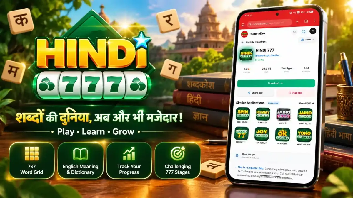 Hindi 777 App Review: 7x7 Word Puzzle & Strategy main cover article image
