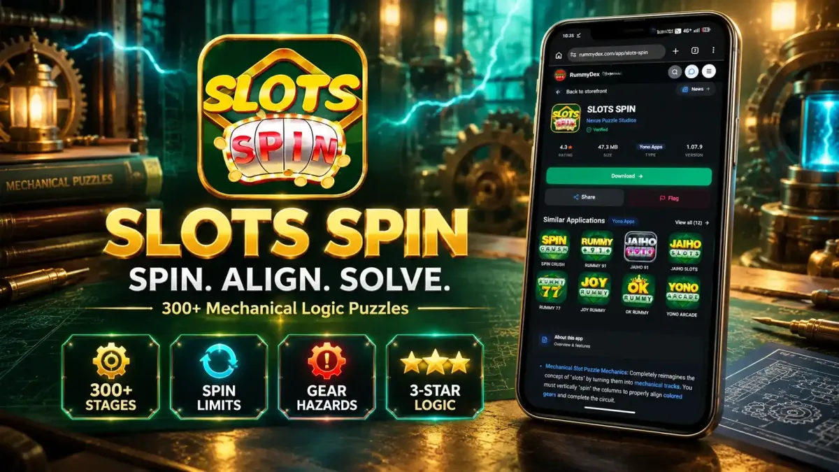 Slots Spin App Download: Gear Puzzle Strategy & full information  main cover article image