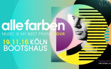 Alle Farben: Music is My Best Friend Tour im Bootshaus