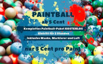 Paintball-Action ab 5 Cent im Adrenalinpark