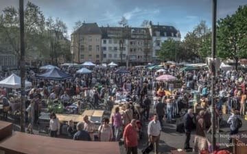 Flohmarkt in Nippes am Wilhelmplatz am 20.01.2019