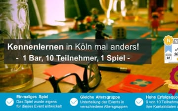 Socialmatch Ü30 - 1 Bar, 10 Teilnehmende, 1 Spiel
