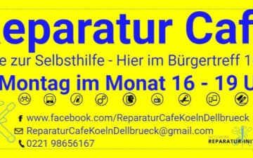 Reperatur Café Köln Dellbrück - Jeden 1. Montag im Monat