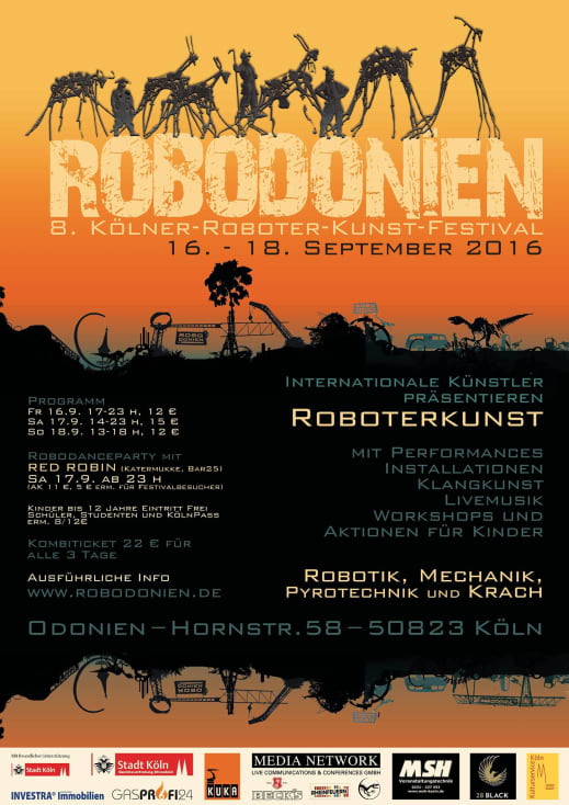 Robodonien - 8. Roboter-Kunst-Festival im Odonien