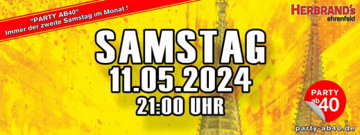 PARTY AB40 • Kölns größte Ü40 Party im Herbrand´s