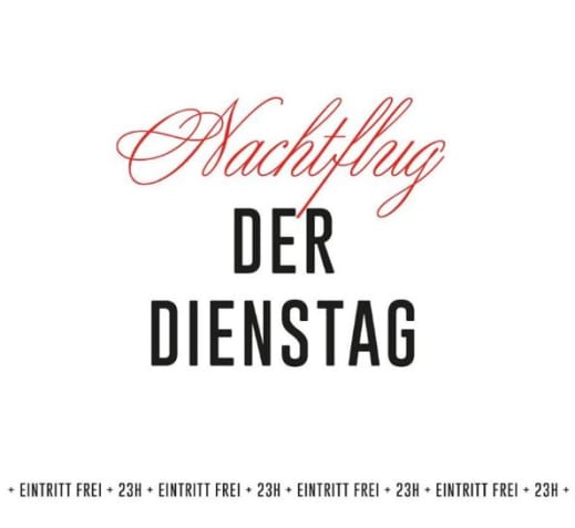Dienstagsparty im Nachtflug