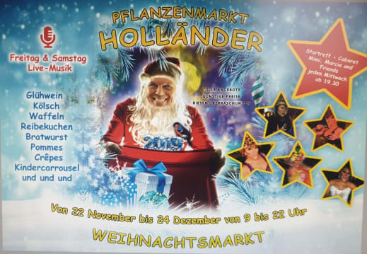 Weihnachtsmarkt im Pflanzenmarkt Holländer ab dem 22.11.2019