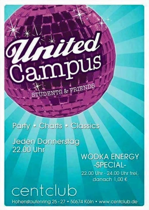 United Campus Party im Cent Club