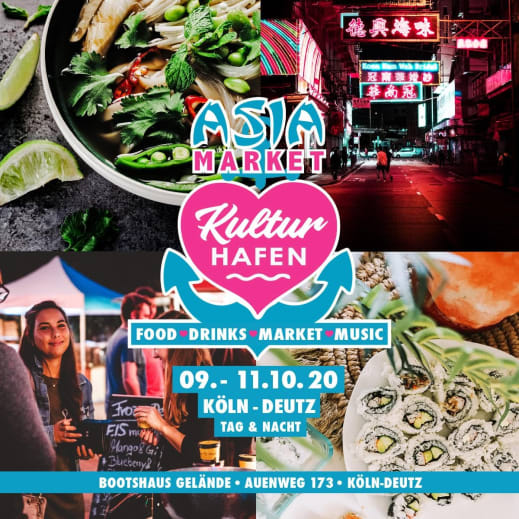 Asia Markt im Kulturhafen Koeln-Deutz