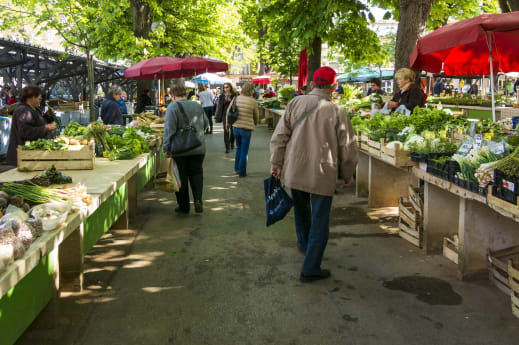 Meet & Eat Der Wochenmarkt mit Speisen am 26.03.2020