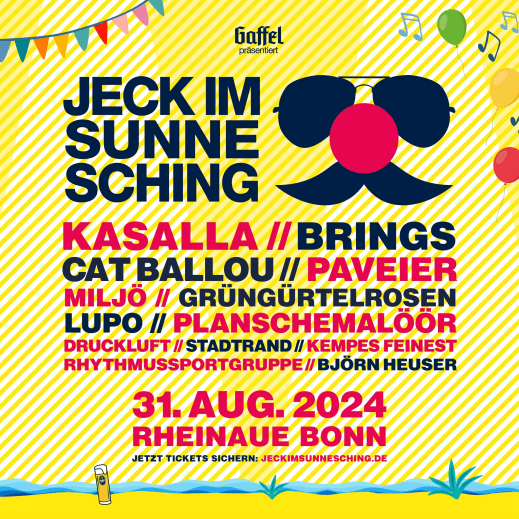 Jeck im Sunnesching 2024 - Das Festival in Bonn