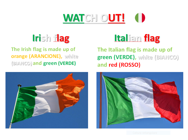 Differenza Tra Bandiera Italiana E Irlandese