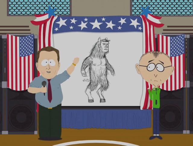 manbearpig as seen in South Park