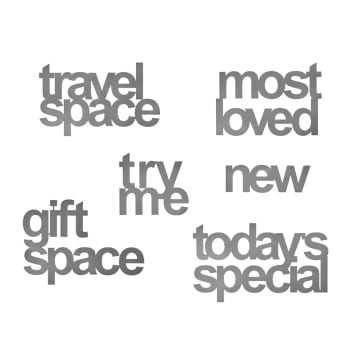 Davines Hyllesystem Områdemerker Stål