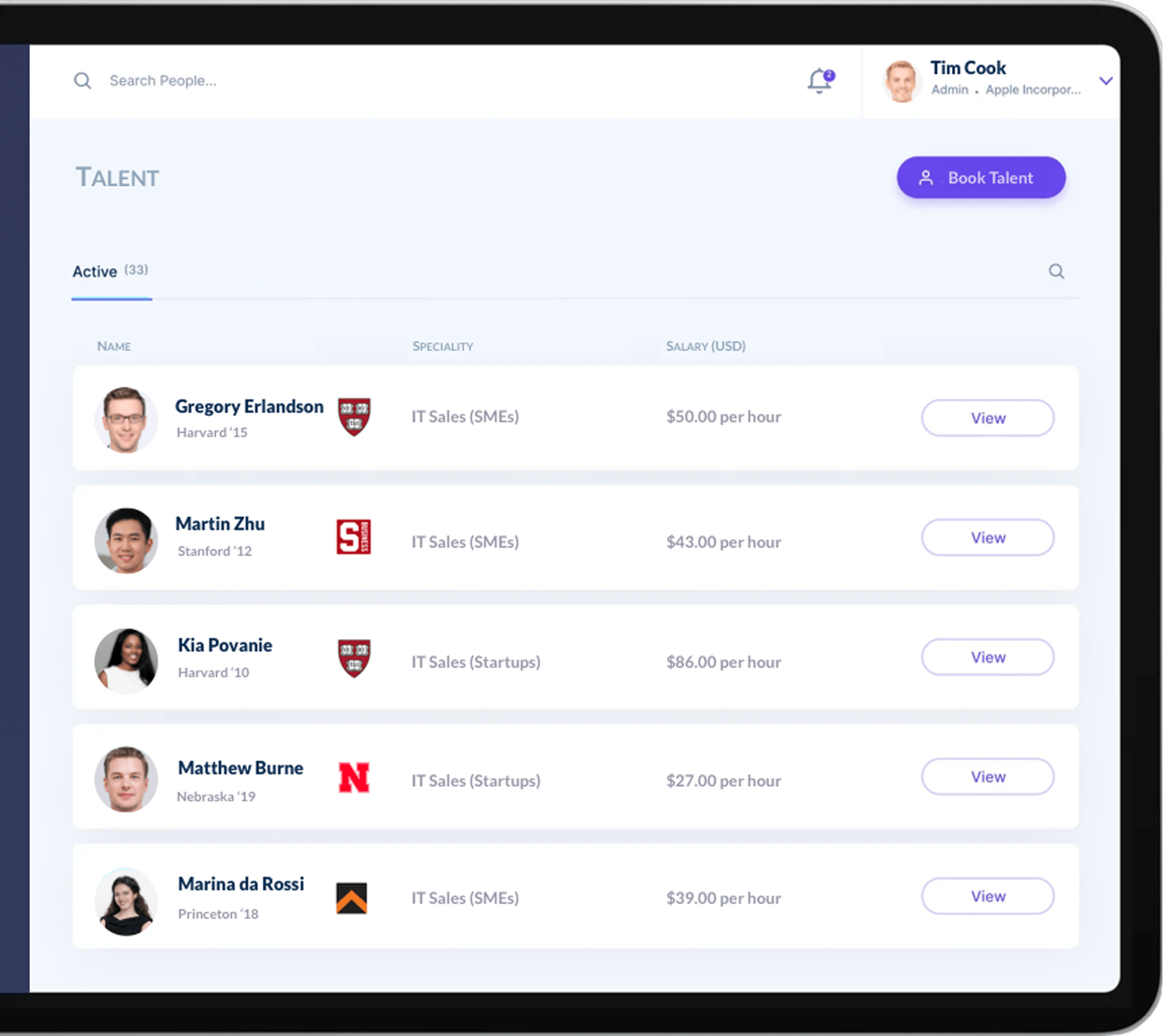 Alariss Marketplace Dashboard