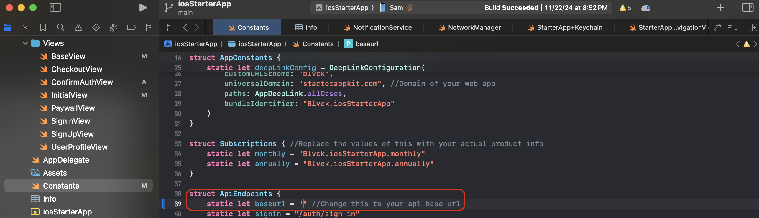 Connecting the app to your backend