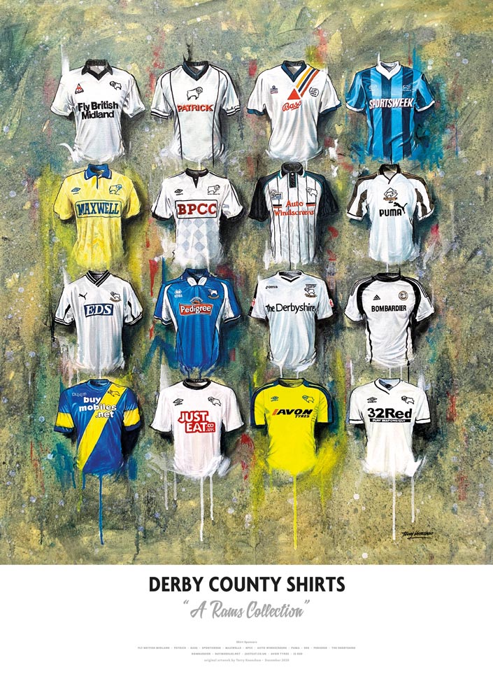 Terry Kneeshaw, Derby County Shirts - A Ram's Collection