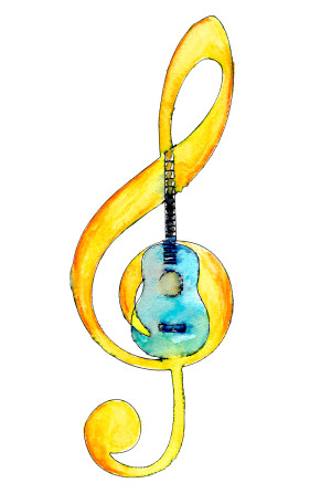 Sun Rising Music Guitar 