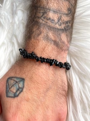 Black Pearl - Herren Armband Turmalin