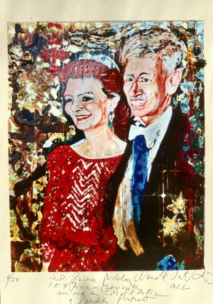 To Prince and Princess Nikolaus and Margaretha Vin und Zu Liechtenstein, à double poetrait