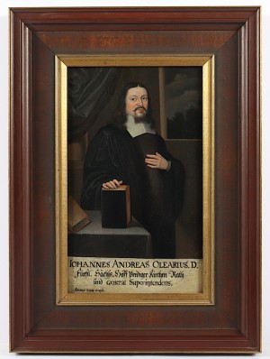 Bildnis des fürstlich sächsischen Hofpredigers Johannes Andreas Olearius (1639-1684)
