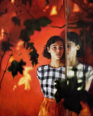 Woman, Shadows and Reflection