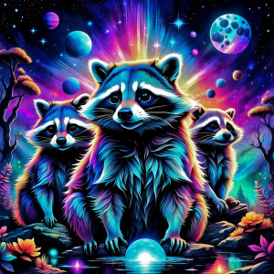 Nebula Raccoon Navigators