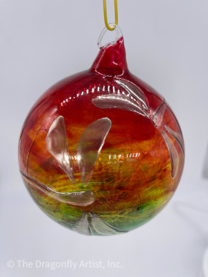 Rainbow w/ Chrome Dragonflies Ball # 1393013