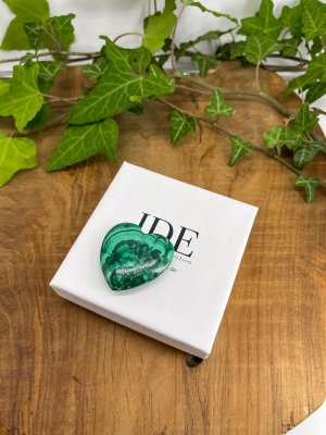 Malachit Herz - AA Qualität