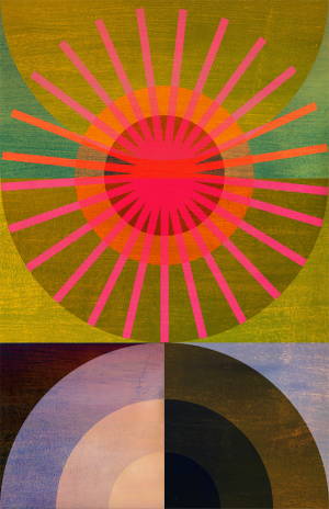 Sun and Moon, 24x36