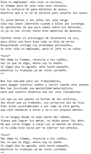 Eres un esclavo