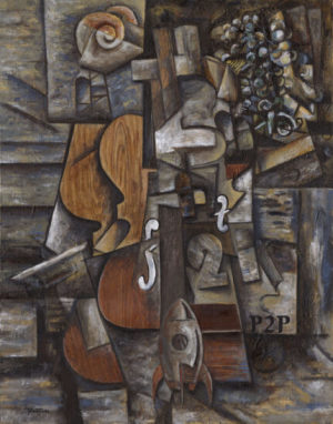 Violin, Bitcoin and Grapes