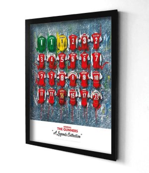 Arsenal 'The Legends' Shirts - A2 Signed Limited Edition Personalised Prints