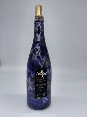 Violet Pearl Marble Dragonfly Torch #1393023