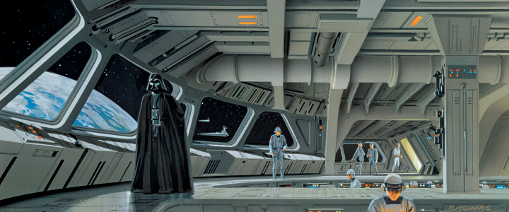 Ralph McQuarrie "Star Destroyer Bridge" Acrylic Panel Print
