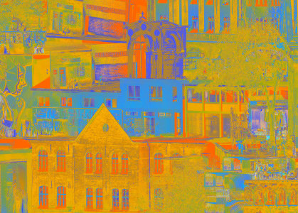 Safran-Pflaumenblau Studie (l. .s?)⚬