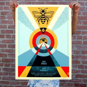 No Bees No Honey Screen Print
