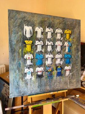 Spurs FC 2022 Shirts -  The Hotspurs Collection - 30x30 Canvas