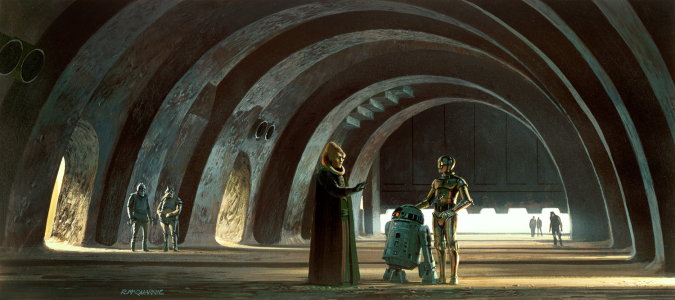 Ralph McQuarrie "A Gift to Jabba" Acrylic Panel Print