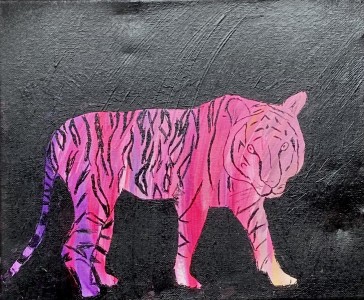 Tiger on black 