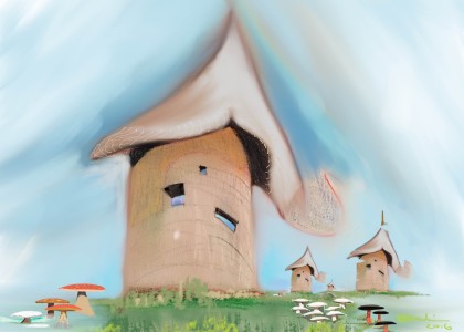Mushroom landscape