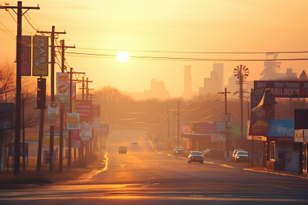 Boulevard At Sunset