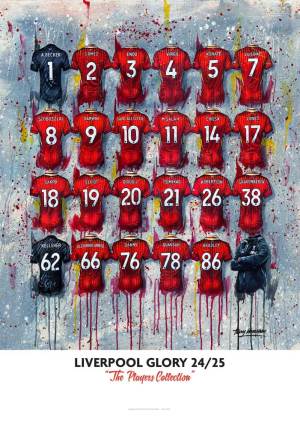 Liverpool 24/25 Champions - A2 Limited Edition Print