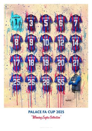 Crystal Palace FA Cup Winners A3 Print