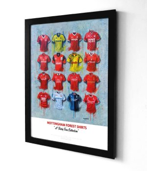 Nottingham Forest FC Shirts - A2 Signed Limited Edition Personalised Prints