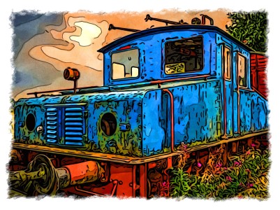 Abandoned series: railroad tractor 